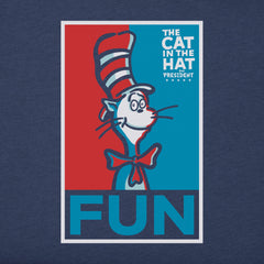 Men's The Cat For President Short Sleeve Crusher Tee