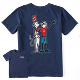 Kids Jake & The Cat in the Hat Short Sleeve Crusher Tee