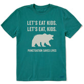 Men's Let's Eat, Kids Short Sleeve Crusher Tee