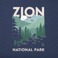 Men's Zion Wolf Short Sleeve Crusher Tee