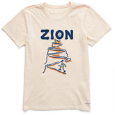 Women's Jackie Rocket Zion Switchback Hike Short Sleeve Crusher Tee