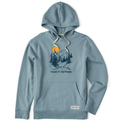 Men's Take it Outside Mountains Simply True Fleece Hoodie
