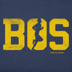 Men's Run Boston Men Silhouette Short Sleeve Tee