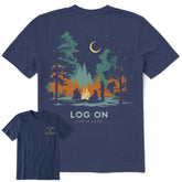 Men's Log On Short Sleeve Crusher Tee
