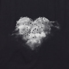 Women's Heart Clouds Short Sleeve Vee