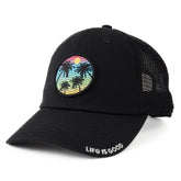 Adult Unisex Here Comes the Sun Palm Trees Trucker