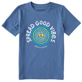 Kids Spread Good Vibes Circles Short Sleeve Crusher Tee