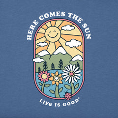 Women's Here Comes the Sun Retro Short Sleeve Tee