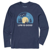 Men's Vinyl Sunset Long Sleeve Crusher Tee