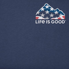 Men's Land of the Free Americana Coin Long Sleeve Crusher Tee