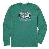Men's Ski Goggle Landscape Long Sleeve Crusher Tee