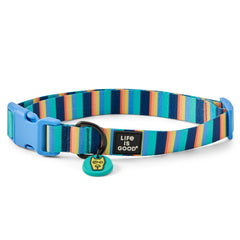 Stripey Rocket Dog Collar