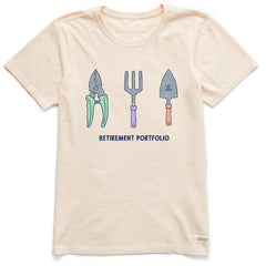 Women's Gardening Retirement Portfolio Short Sleeve Crusher Tee
