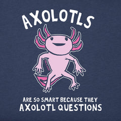 Kids Axolotls Questions Short Sleeve Crusher Tee