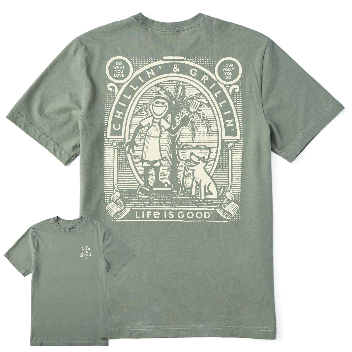 Men's Retro Chillin' & Grillin' Short Sleeve Tee