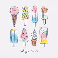 Women's Ice Cream & Popsicles Short Sleeve Tee