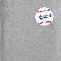 Men's Vertical USA Flag Baseball Short Sleeve Tee