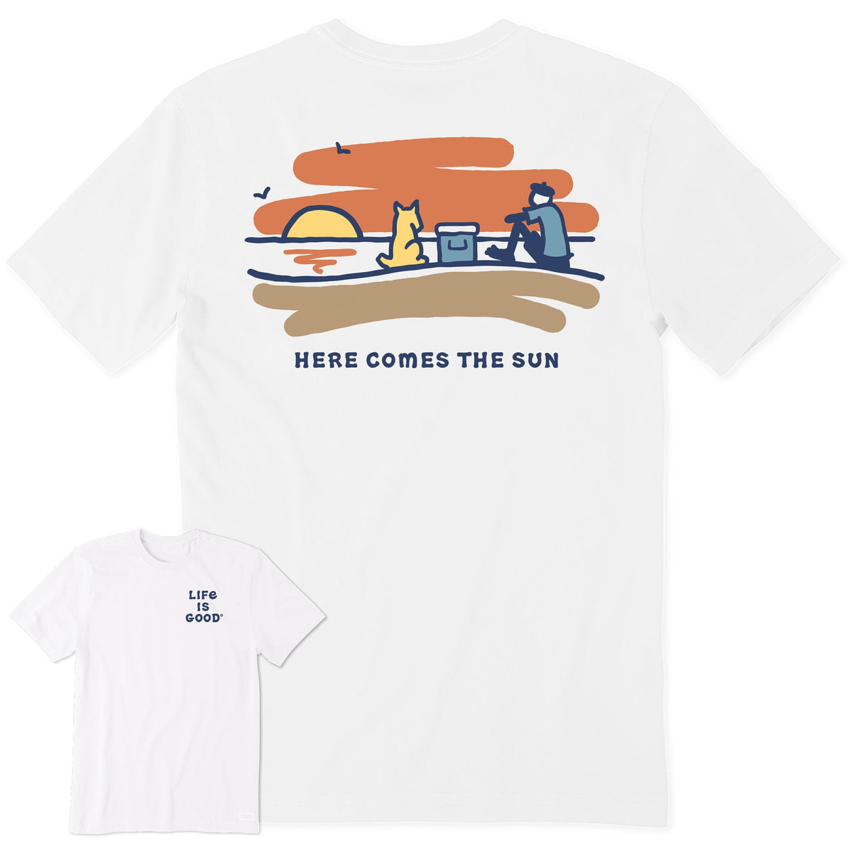 Men's Jake Rocket Sunset Short Sleeve Crusher Tee