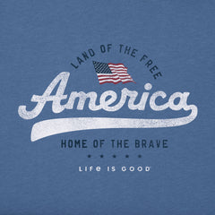 Men's Land of the Free Short Sleeve Crusher Tee