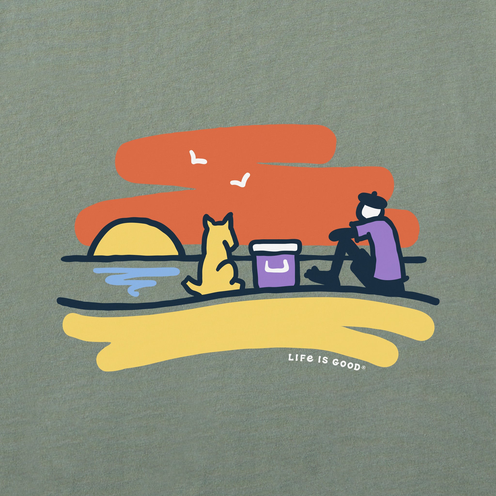 Men's Jake & Rocket Sunset Beach Short Sleeve Tee