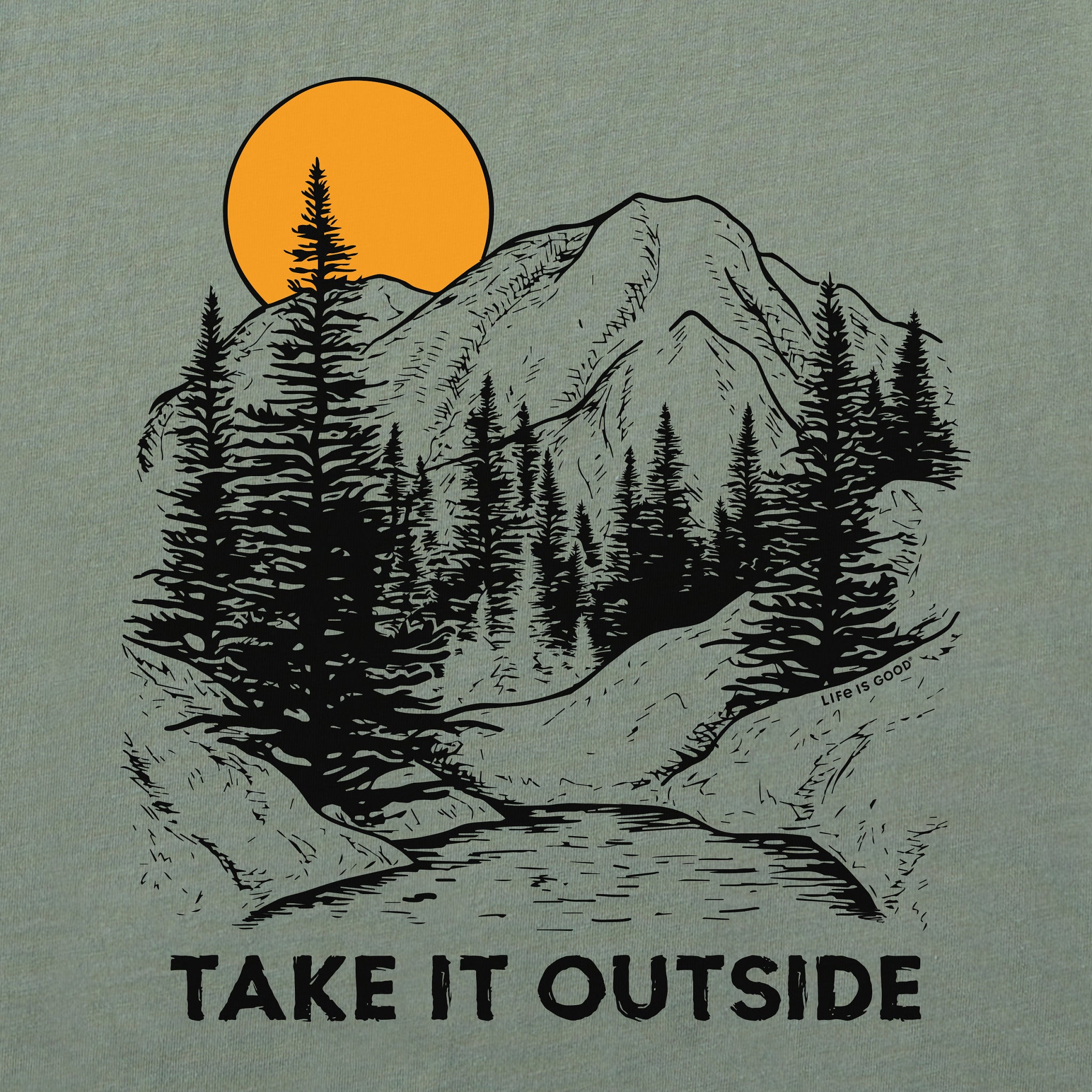 Men's Take it Outside Mountains Short Sleeve Tee