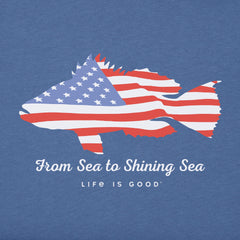 Men's Americana Fish Short Sleeve Crusher-LITE Tee