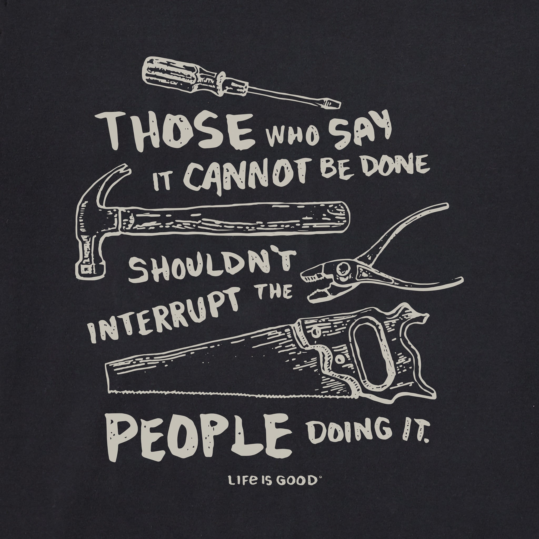 Men's Don't Interrupt Handyman Tools Short Sleeve Tee