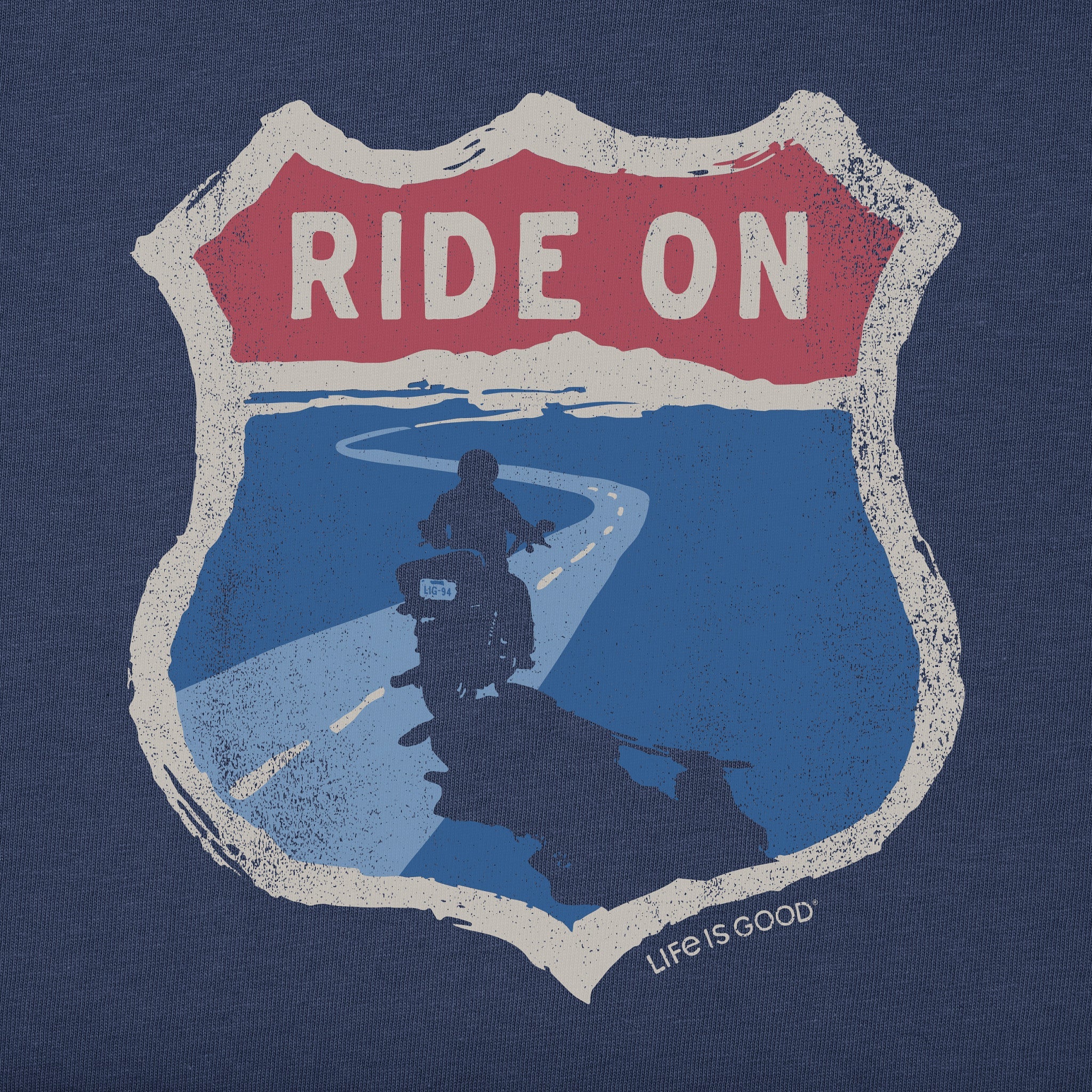 Men's Ride On Motorcycle Short Sleeve Crusher-LITE Tee