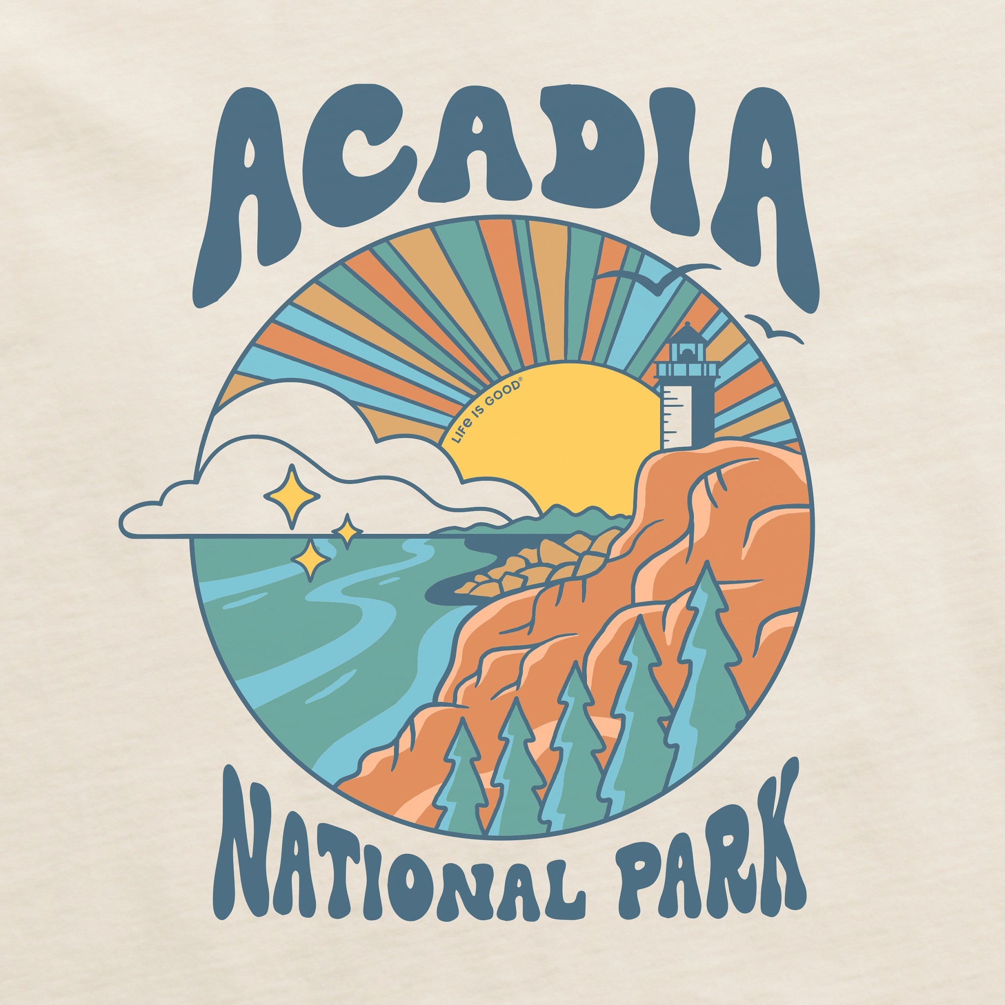 Men's Acadia Burst Short Sleeve Crusher Tee