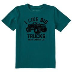 Kids I Like Big Trucks Lift Short Sleeve Crusher Tee