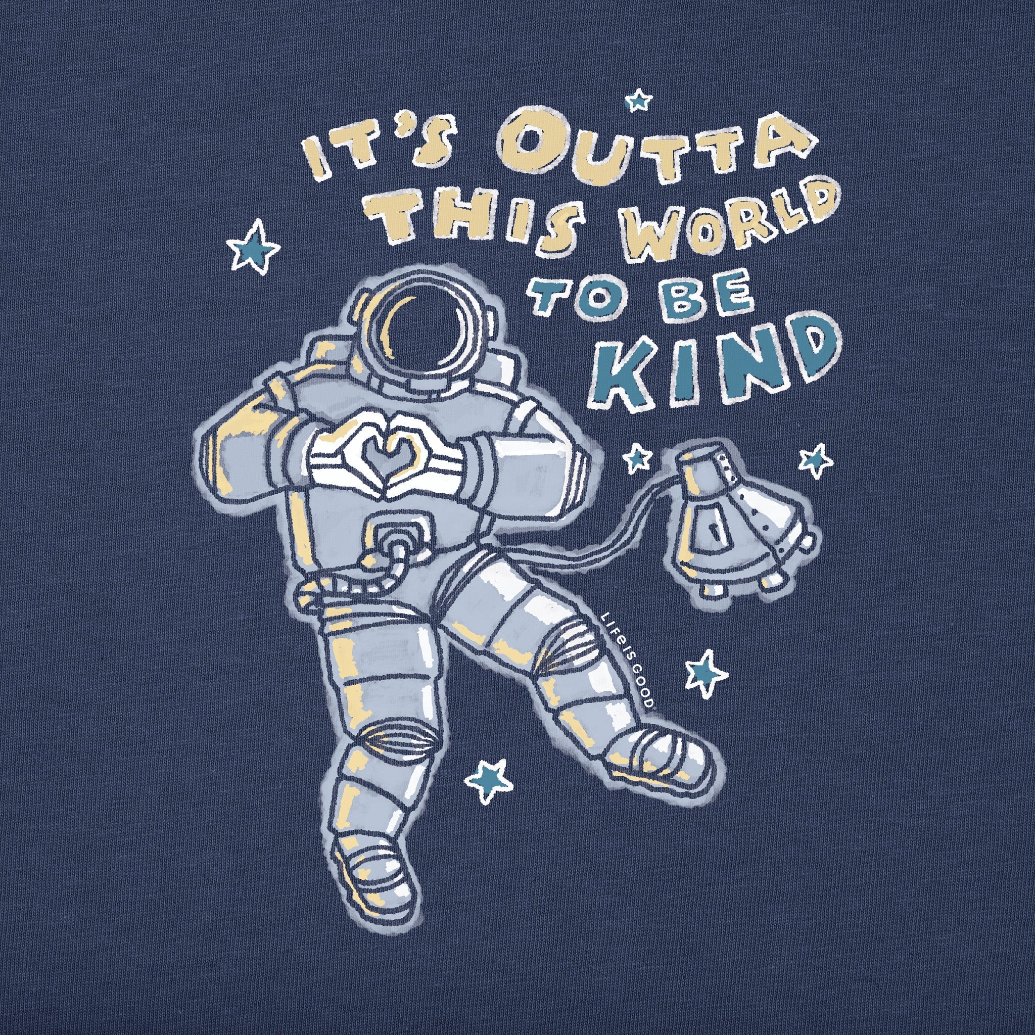 Kids Outta This World to be Kind Long Sleeve Crusher Tee