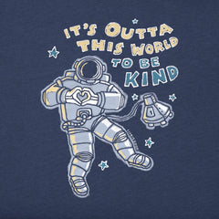 Kids Outta This World to be Kind Long Sleeve Crusher Tee