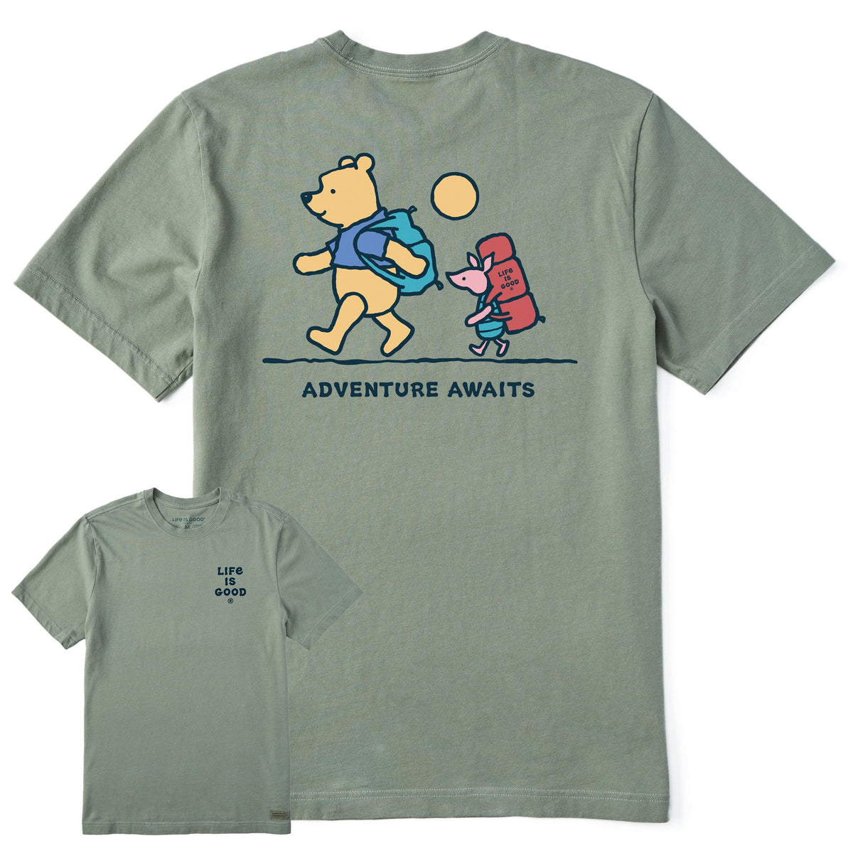 Men's Winnie & P Adventure Awaits Short Sleeve Tee