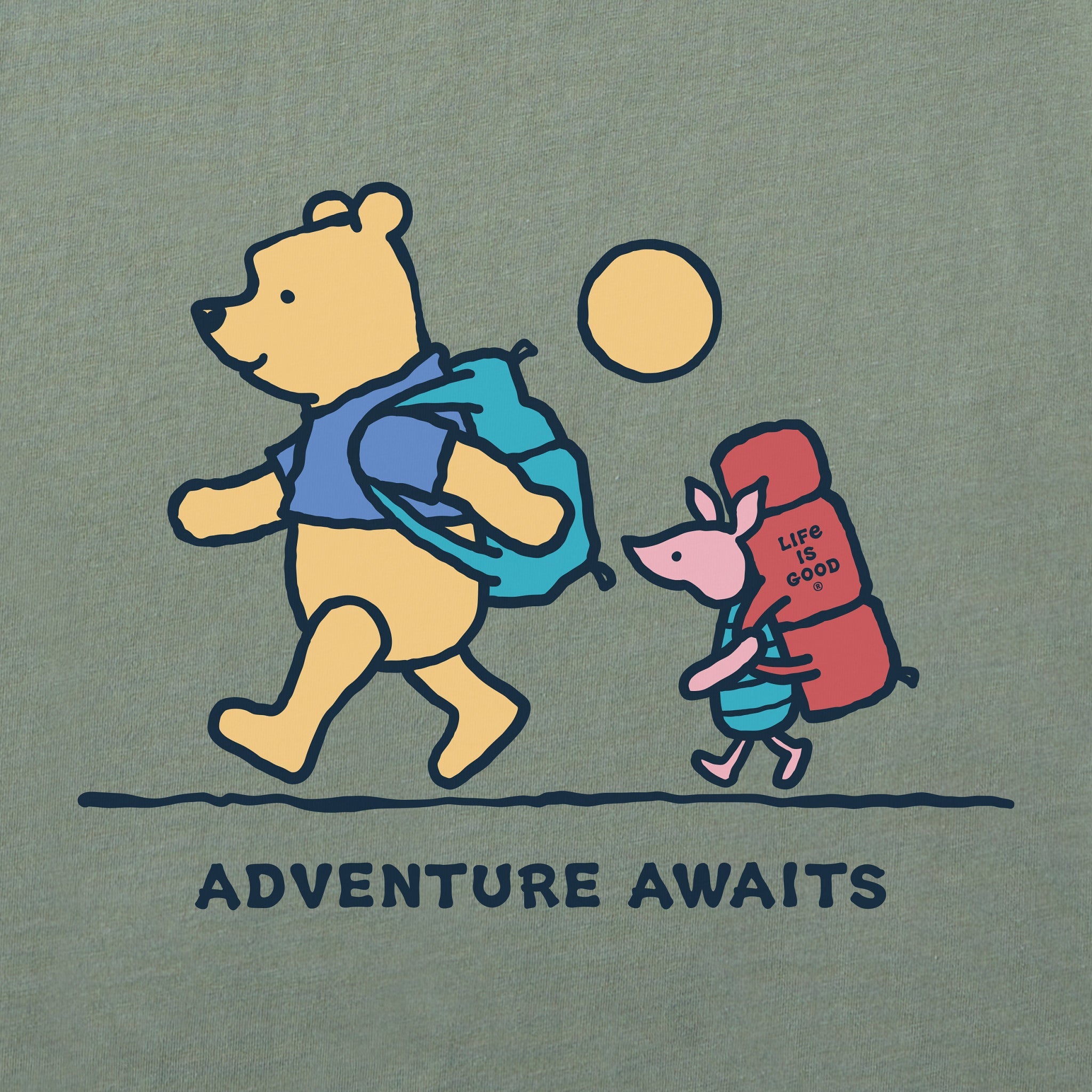 Men's Winnie & P Adventure Awaits Short Sleeve Tee