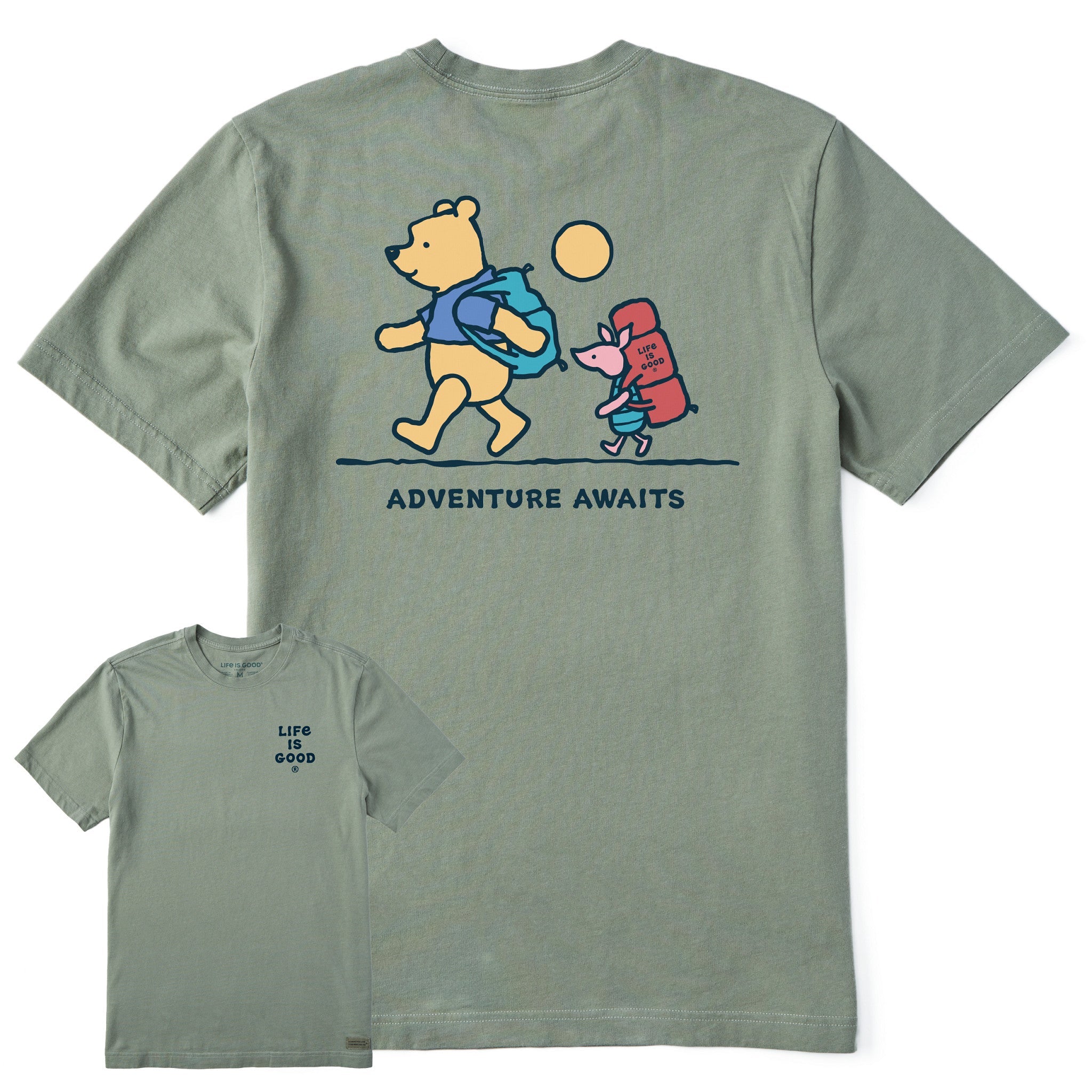 Men's Winnie & P Adventure Awaits Short Sleeve Tee