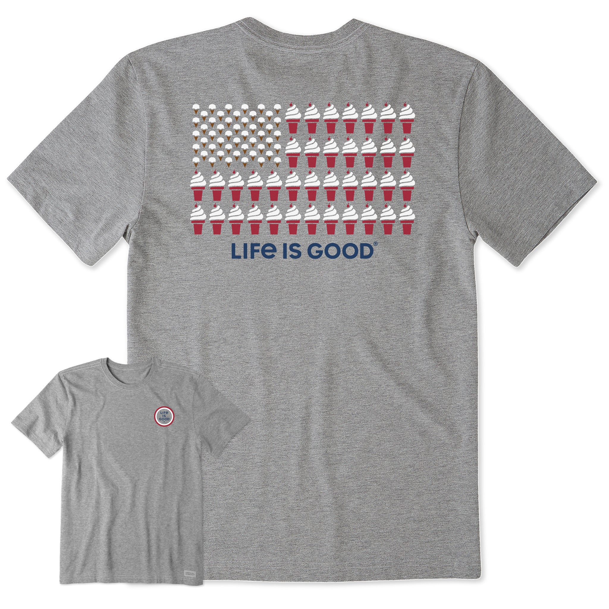 Men's Ice Cream Flag Short Sleeve Tee