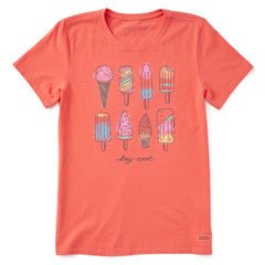 Women's Ice Cream & Popsicles Short Sleeve Tee