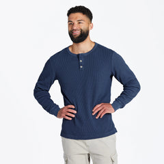 Men's Solid Thermal Henley