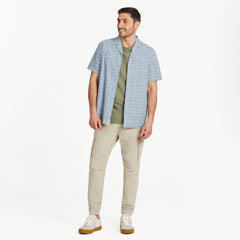 Men's Fish Pattern Camp Shirt