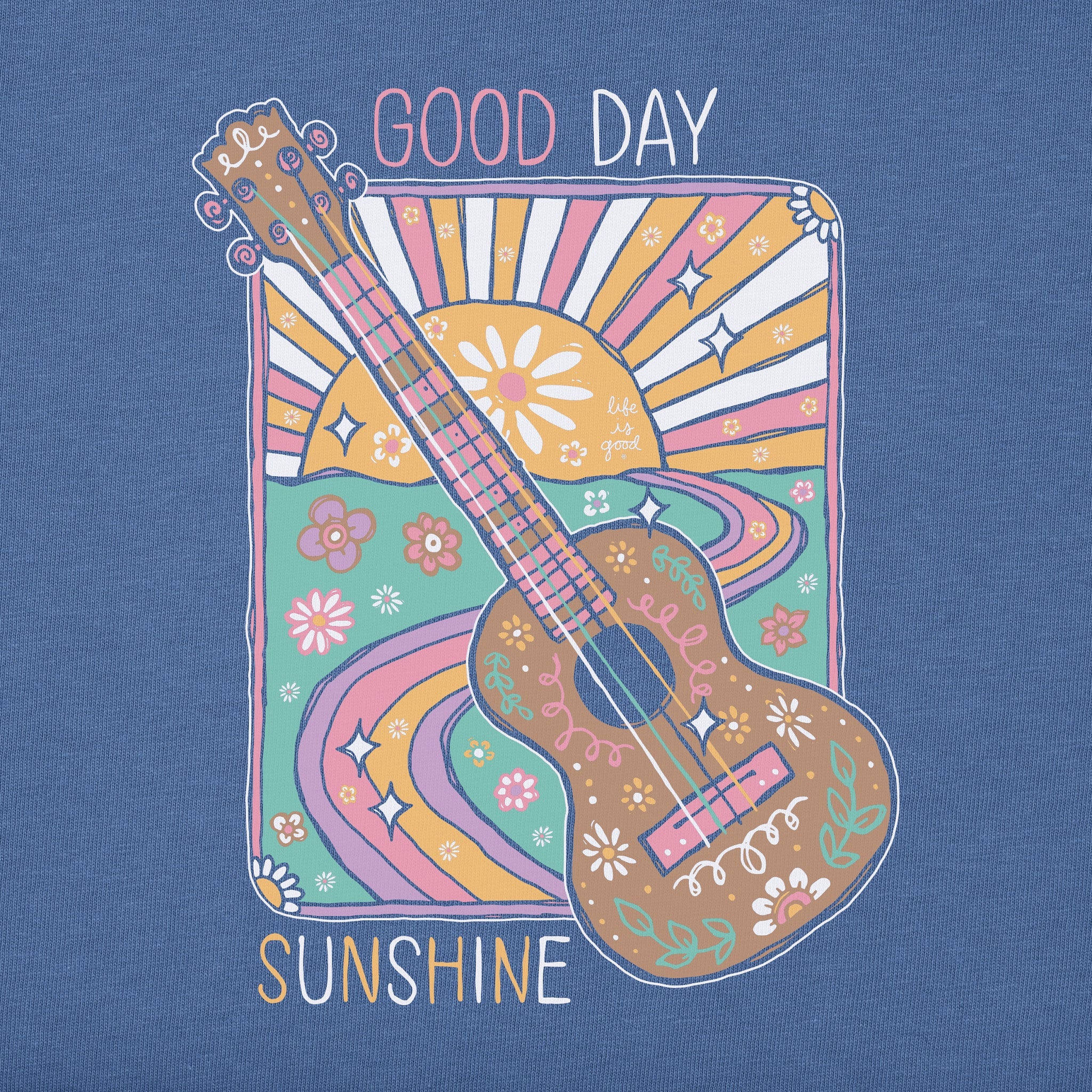 Women's Good Day Sunshine Guitar Short Sleeve Tee