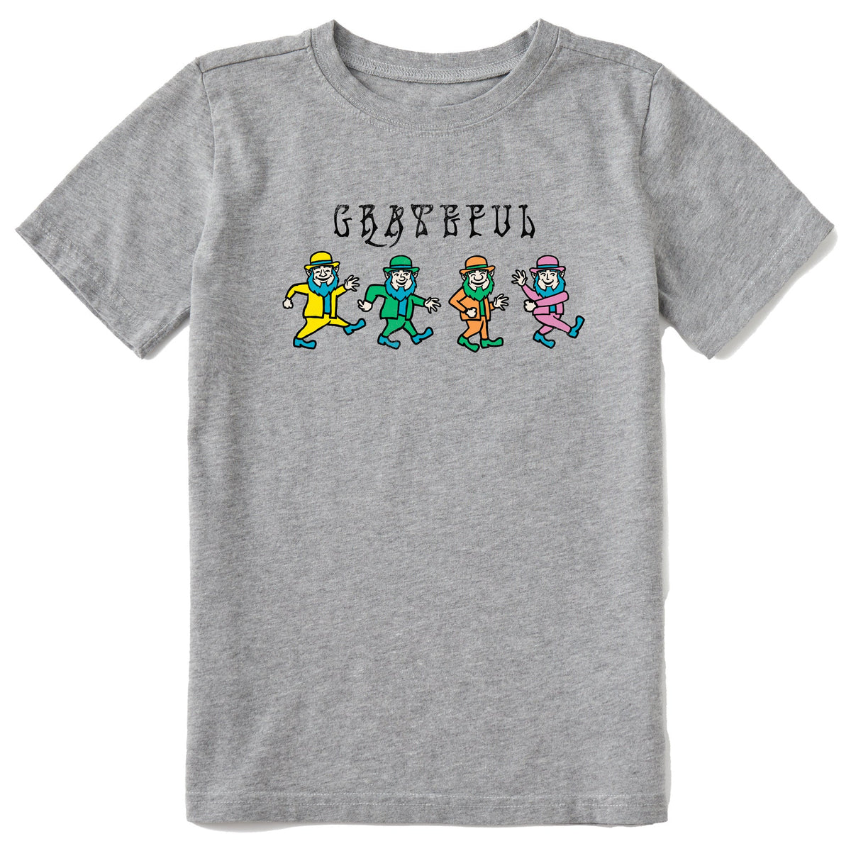 Kids Grateful Leprechauns Short Sleeve Crusher Tee