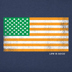 Kids Irish American Flag Short Sleeve Crusher Tee