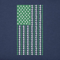 Men's Vertical Shamrock Flag Short Sleeve Crusher Tee