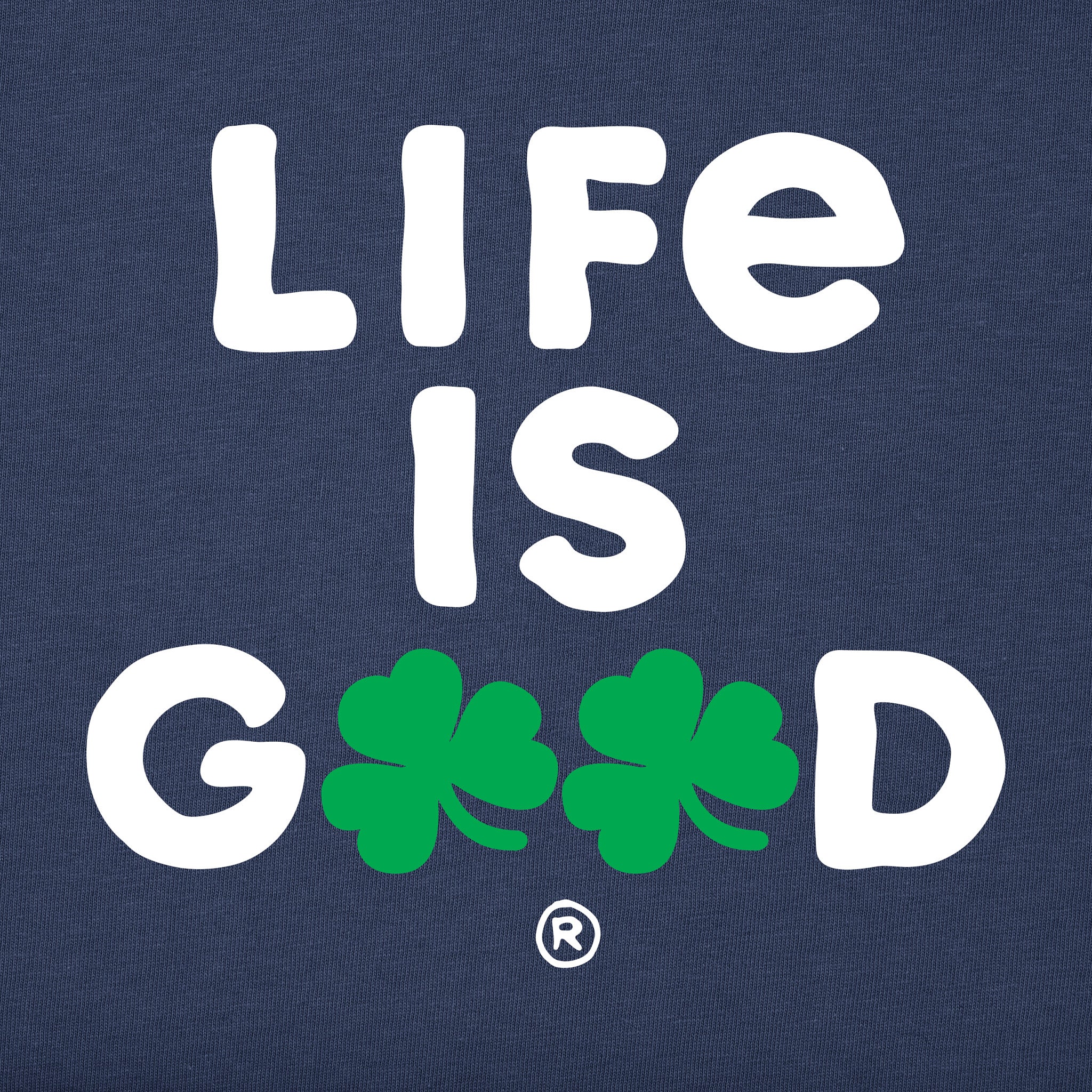 Men's Life is Clover Short Sleeve Crusher Tee