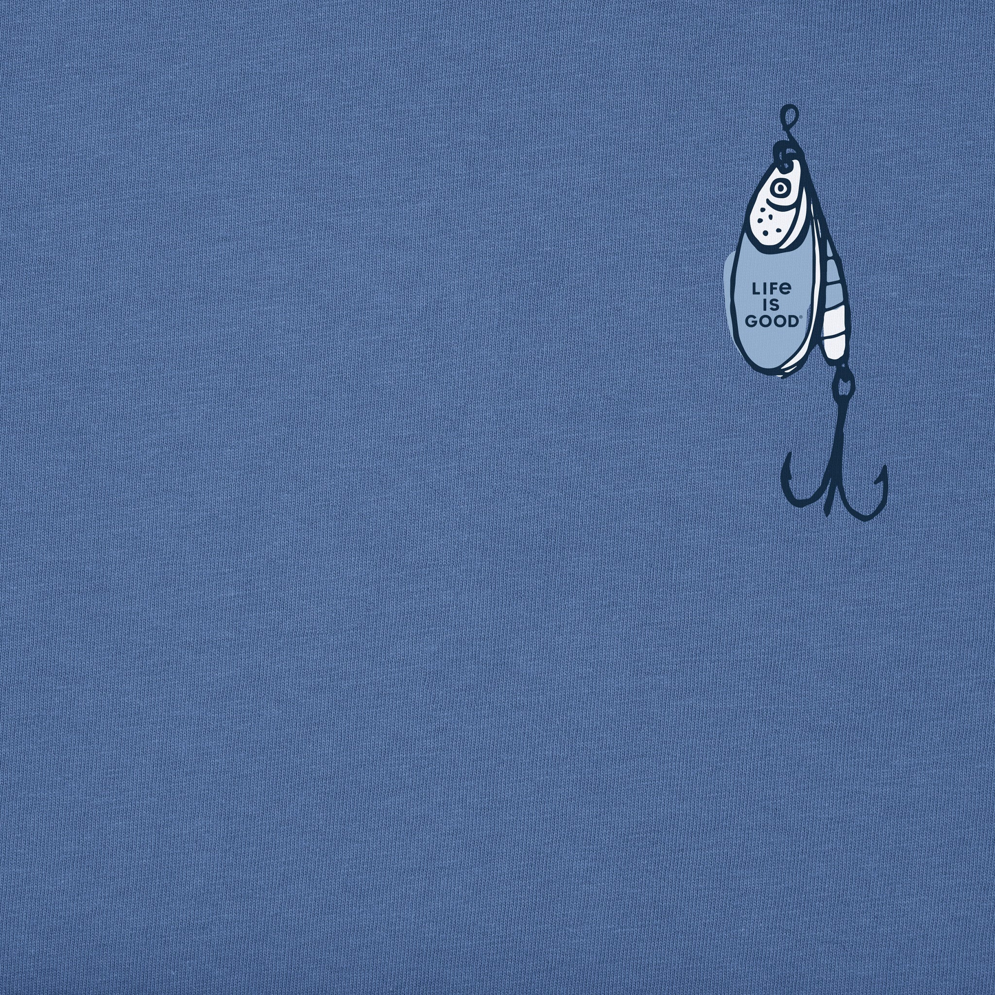 Men's Fish More Worry Less Hooks and Tackle Short Sleeve Tee