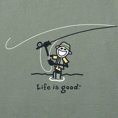 Men's Jake Cast Fish Short Sleeve Crusher Tee