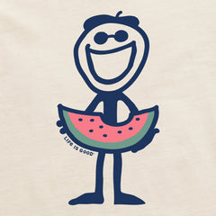 Men's Jake Watermelon Short Sleeve Crusher Tee