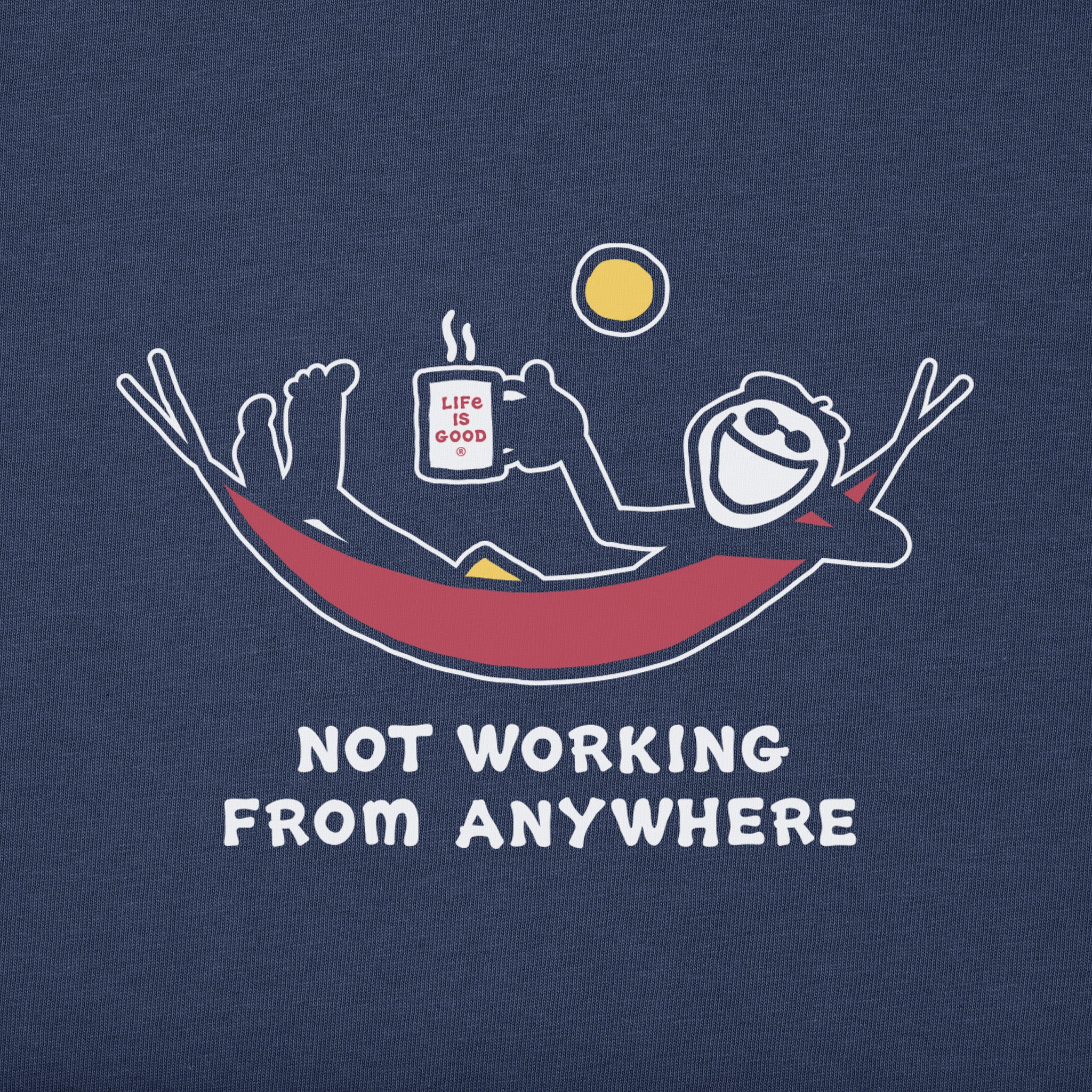 Men's Not Working Hammock Long Sleeve Crusher Tee