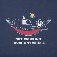 Men's Not Working Hammock Long Sleeve Crusher Tee