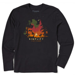 Men's Simplify Campfire Long Sleeve Crusher Tee
